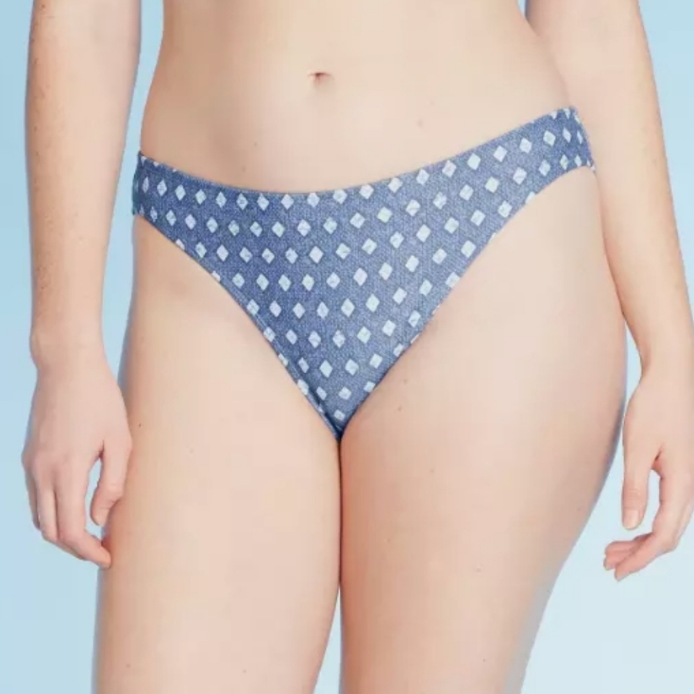 Xhilaration blue trival print bikini bottom